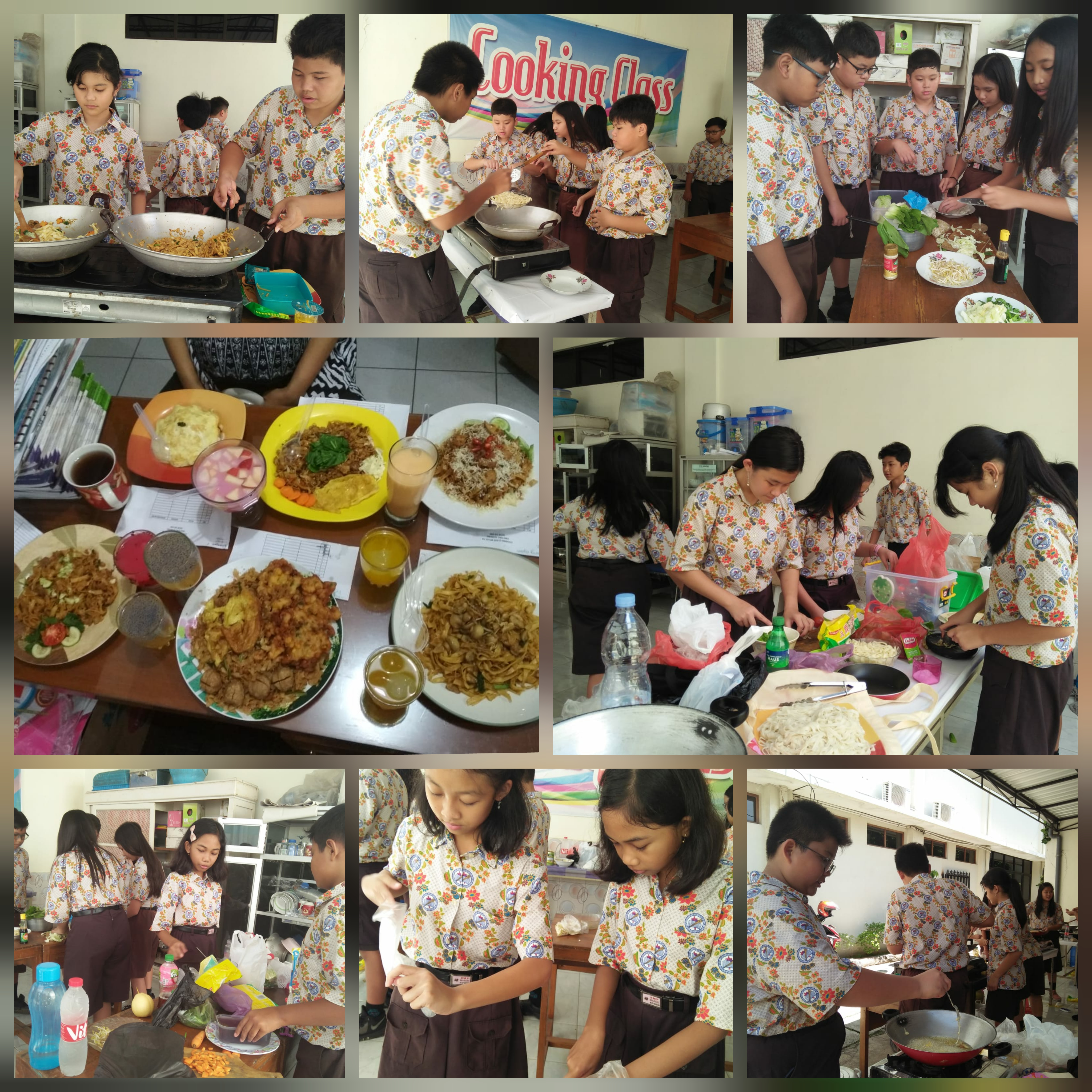 Hasil Cooking Class kelas 7A memasak kwetiau ala Chinese food