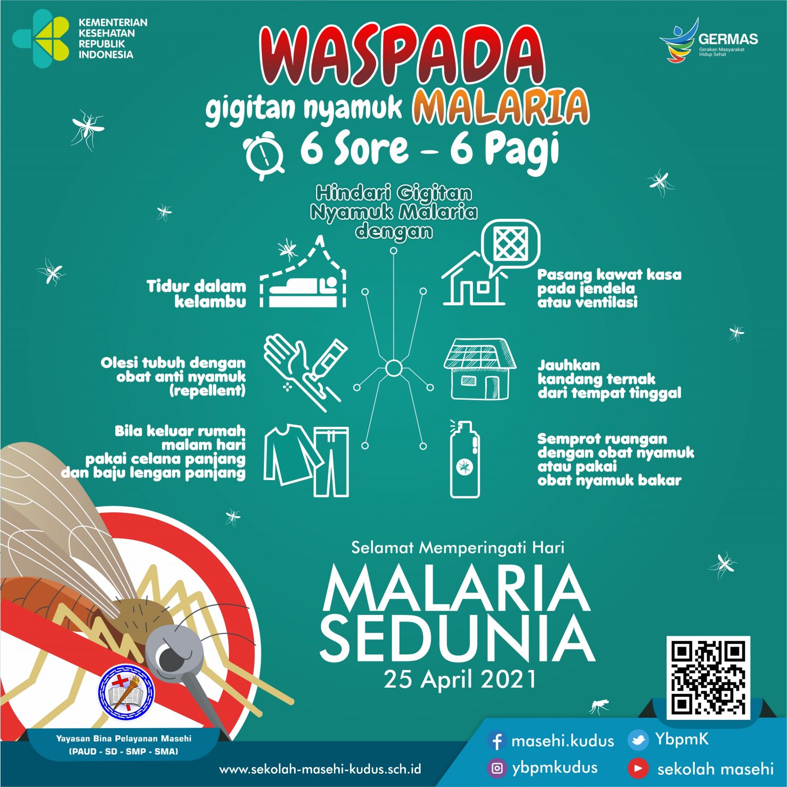 Selamat Memperingati Hari Malaria Sedunia - Sekolah Masehi Kudus