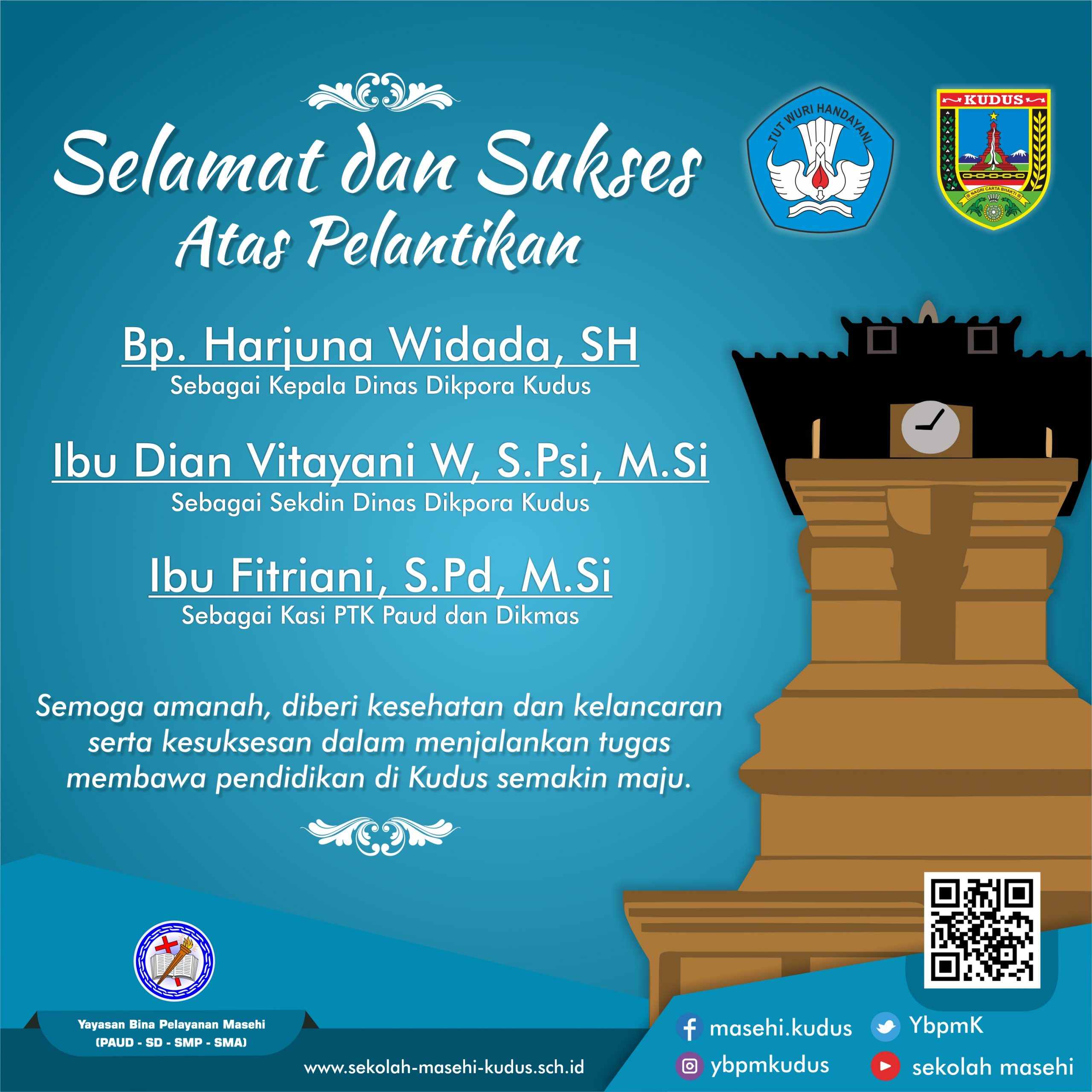 Selamat Atas Pelantikan Didikpora Kudus