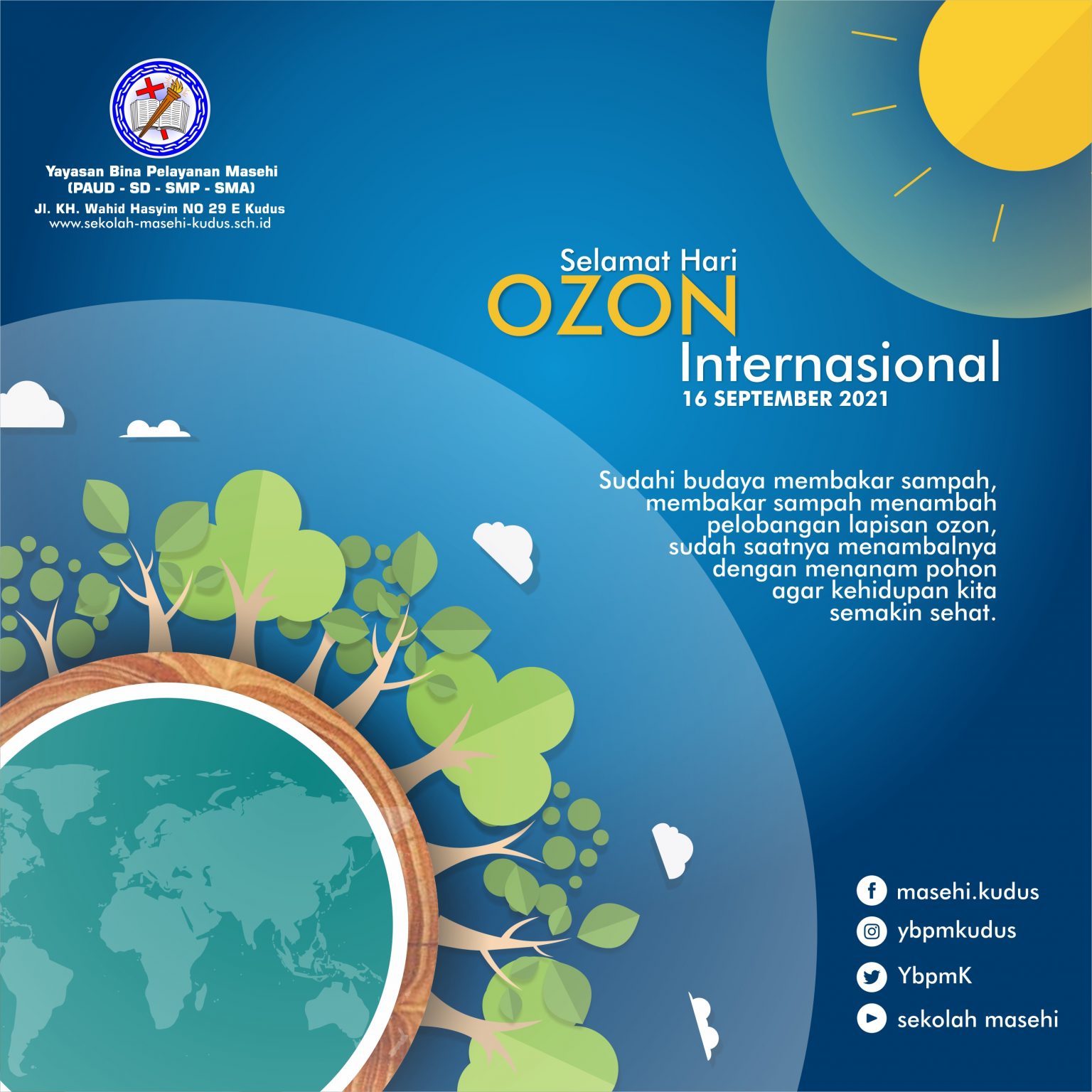 Selamat Hari Ozon Internasional - Sekolah Masehi Kudus
