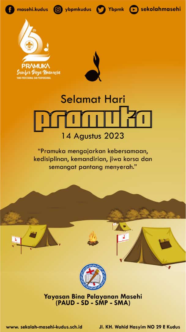 Selamat Hari Pramuka tahun 2023