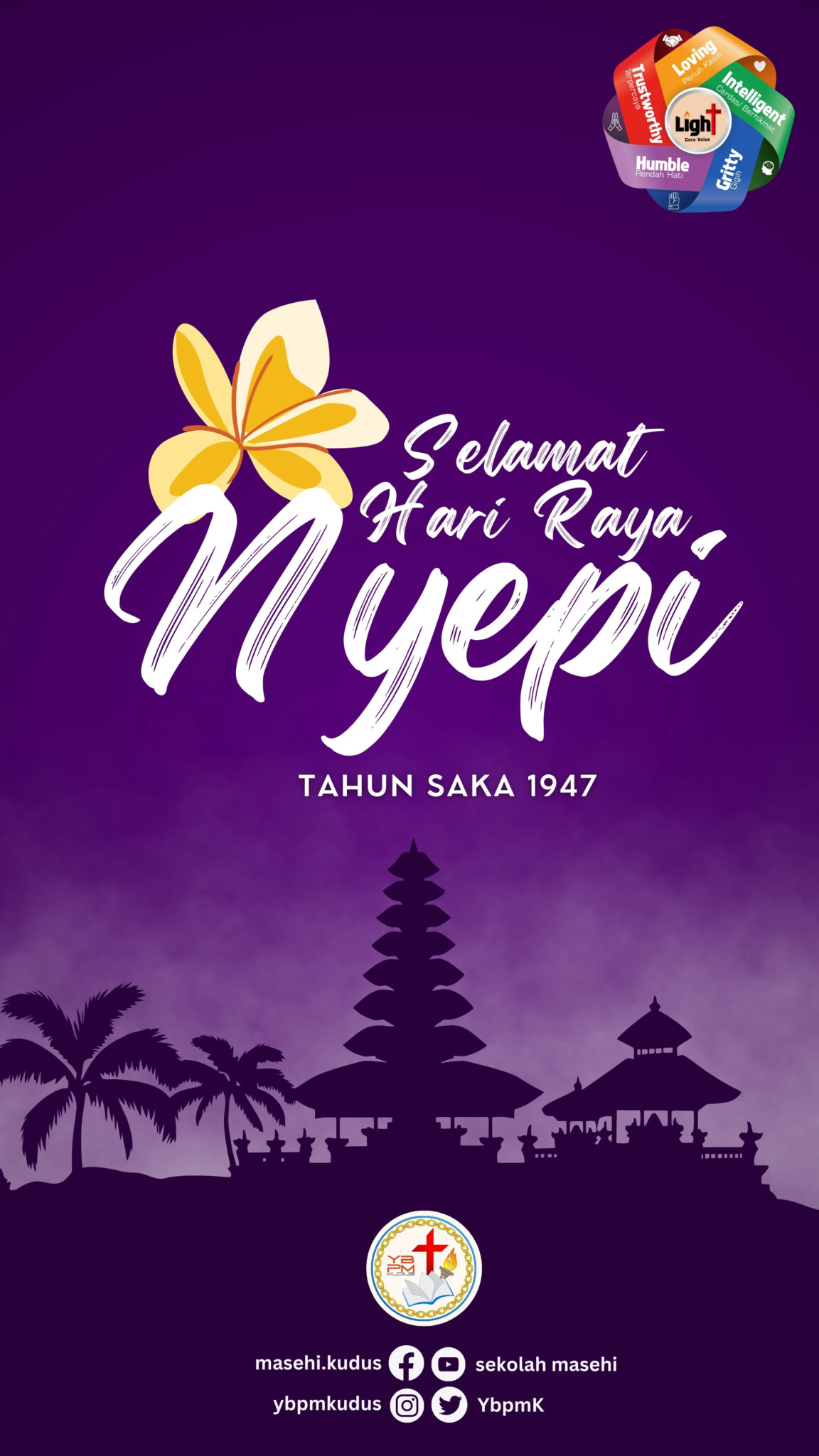 Selamat Hari Raya Nyepi 2025 - Sekolah Masehi Kudus